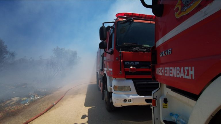 Φωτιά εκδηλώθηκε σε Βίστωνα και Τρουμπέτα